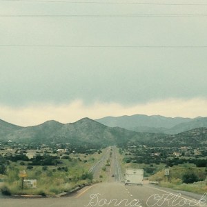  Following the bike trailer into Santa Fe.